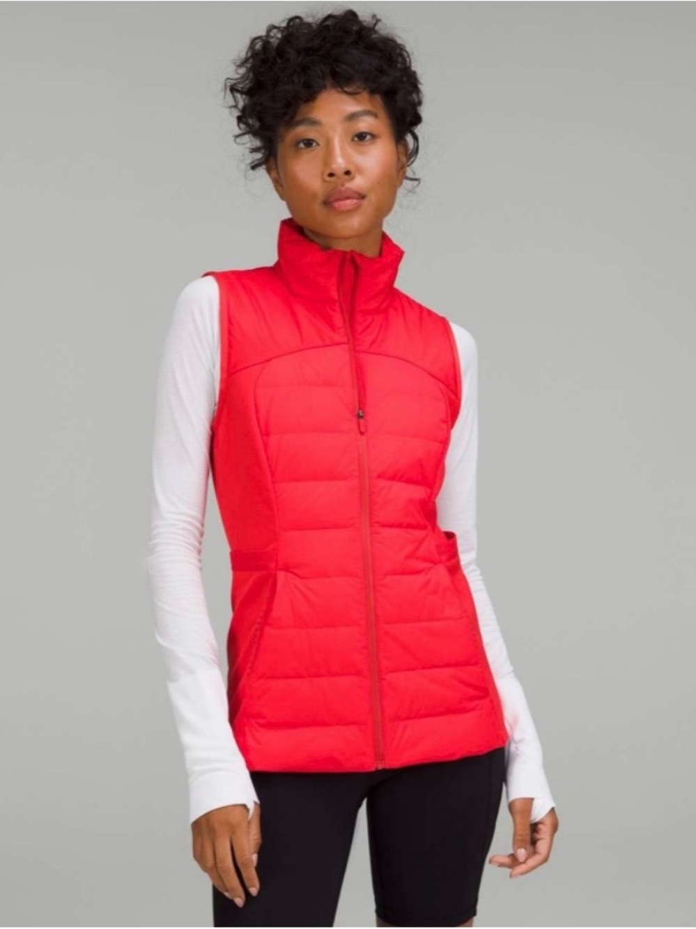 Lululemon Down for It All Vest Carnation Red Size 10